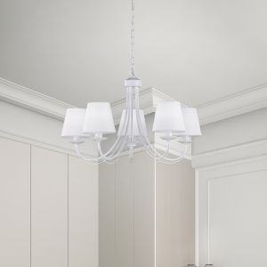 Lampadario classico bianco, Aycan
