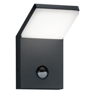 Applique da esterno con sensore di movimento moderna antracite, Solana, 9W, 3000K LED, IP54