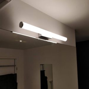 Lampada per specchio moderna cromata, Staby, 6,5W, 3000K LED, IP44, con interruttore