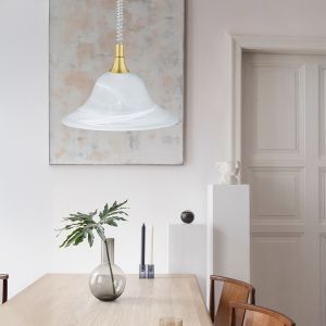 Lampada a sospensione design in ottone, Aurora