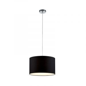 Lampada a sospensione nera in tessuto, Ledbury
