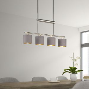 Lampada a sospensione in nichel metallo, Nordby