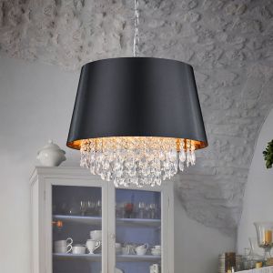 Lampada a sospensione moderna cromata, Asiya