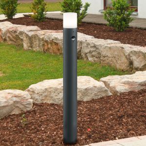 Lampione da giardino con sensore di movimento moderno antracite, Fjelso, IP44