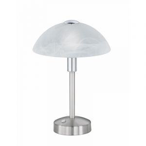 Lampada da banchiere classica in nichel, Notaris, 4W, 3000K LED, con interruttore