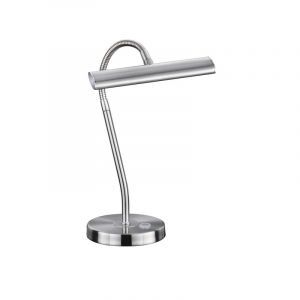 Lampada da tavolo moderna in nichel, Eliza, 4W, 3000K LED, con interruttore
