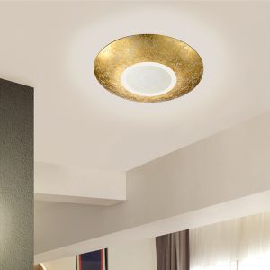 Plafoniera classica dorata, Wilke, 12W, 3000K LED