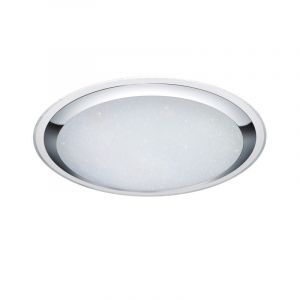 Plafoniera moderna bianca, Romain, 95W, bianco regolabile tra caldo e freddo LED, con telecomando