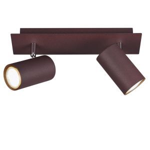 Faretto da soffitto moderno color ruggine, Kaso