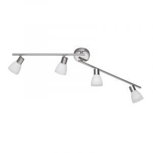 Faretto da soffitto in nichel in vetro, Edwin
