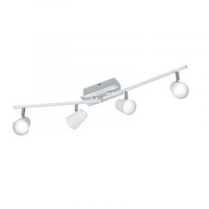 Faretto da soffitto bianco in vetro, Laysha, 6W, 3000K LED