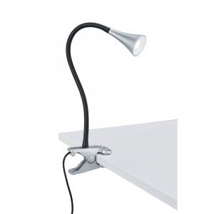 Faretto con pinza grigio in plastica, Yelaisa, 3W, 3000K LED, con interruttore