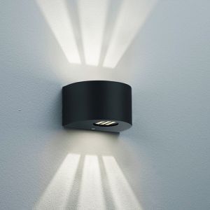 Lampada da esterno design nera, Sandkas, 2W, 3000K LED, IP44