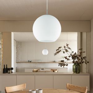 Lampada a sospensione design bianca, Riley