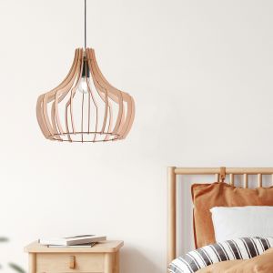 Lampada a sospensione legno rustica, Valenthina