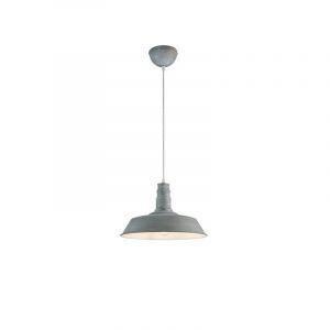 Lampada a sospensione industriale grigia, Yanaisha