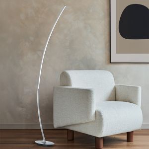 Lampada da terra design nera, Vessla, 11W, 3000K LED, con interruttore