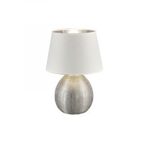 Lampada da tavolo in ceramica argenta, Yet, con interruttore