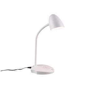 Lampada da scrivania moderna bianca, Maribo, 4W, 3000K LED, controllo touch