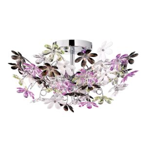 Lampada da soffitto retrò cromata, Wooler