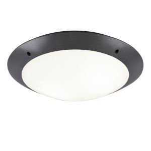 Plafoniera moderna antracite, Gandrup, IP54