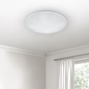 Plafoniera moderna bianca, Gilleleje, 27W, bianco regolabile tra caldo e freddo LED, con telecomando