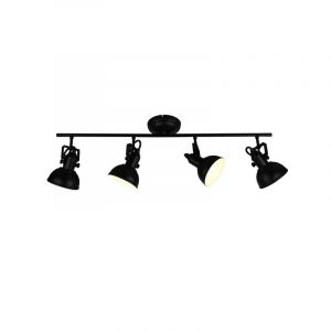 Faretto da soffitto industriale nero, Kibek