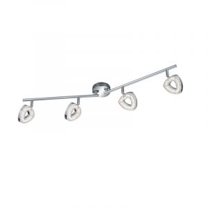 Applique da parete moderna cromata, Vayannah, 4,5W, 3000K LED