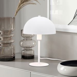 Lampada da tavolo moderna bianca, Fransisca, con interruttore