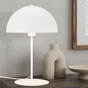 Lampada da tavolo moderna bianca, Fransisca, con interruttore