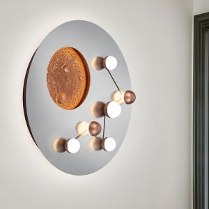 Plafoniera moderna argenta, Gilberto, 42W, bianco regolabile tra caldo e freddo LED, dimmer in 3 fasi