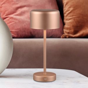 Lampada da tavolo moderna di bronzo, Dustin, 1,5W, 3000K LED, controllo touch