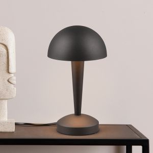 Lampada da tavolo moderna nera, Delila, controllo touch