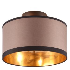 Plafoniera moderna tortora, Denley