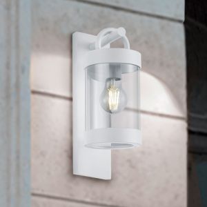 Applique da esterno con sensore crepuscolare moderna bianca, Sambesi, IP44
