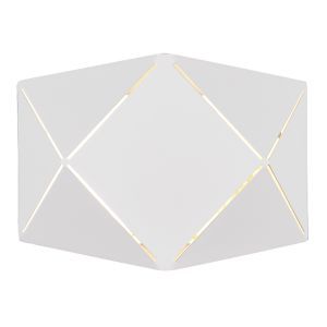 Applique da parete moderna bianca, Soloro, 6W, 3000K LED