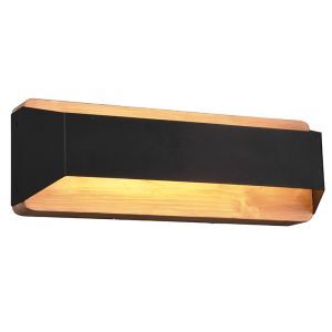 Lampada da parete up down moderna nera, Navajo, 13,5W, 3000K LED