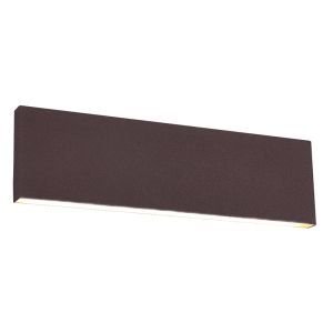 Lampada da parete up down moderna color ruggine, Coscon, 6W, 3000K LED