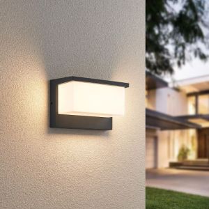 Lampada da esterno moderna antracite, Slimane, 13W, 3000K LED, IP54