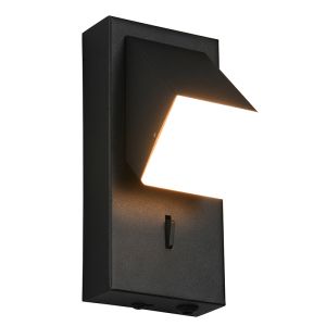 Applique da parete moderna nera, Lok, 3W, 3000K LED