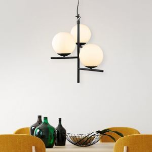Lampada a sospensione moderna bianca, Silkis