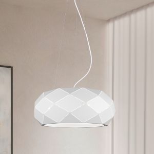 Lampada a sospensione moderna bianca, Soloro