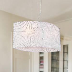 Lampade a sospensione per tavolo da pranzo cromata metallo, Quinten
