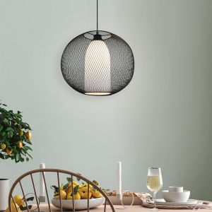 Lampada a sospensione moderna nera, Mariko
