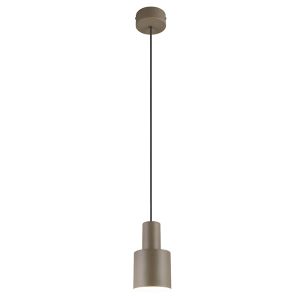 Lampada a sospensione tortora metallo, Amila