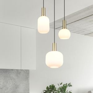 Lampada a sospensione design bianca, Nurullah