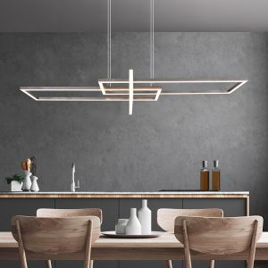 Lampada a sospensione moderna in nichel, Hatun, 34W, 3000K LED