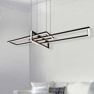 Lampada a sospensione moderna nera, Hatun, 34W, 3000K LED