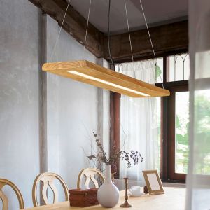 Lampada a sospensione in legno marrone, Deka, 27W, 3000K LED