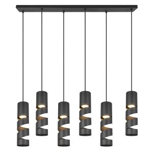 Lampada a sospensione design nera, Marouan